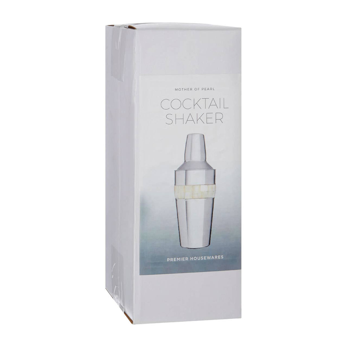 Silver Cocktail Shaker With Mother Of Pearl Inlay