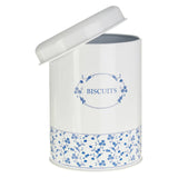 Blue Rose Biscuit Canister