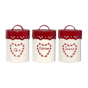 Anglaise Tea  Coffee & Sugar Canister Set
