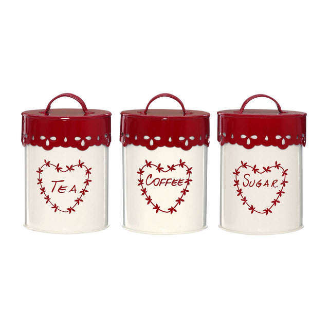 Anglaise Tea  Coffee & Sugar Canister Set