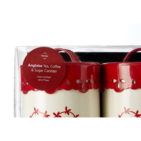 Anglaise Tea  Coffee & Sugar Canister Set