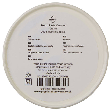 Sketch Pasta Canister