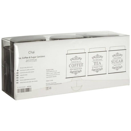 Chai Silver Tea Coffee And Sugar Set