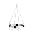 Valen Matt Chrome Round Ceiling Rack