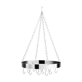 Valen Matt Chrome Round Ceiling Rack