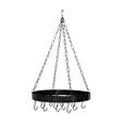 Valen Matt Black Round Ceiling Rack