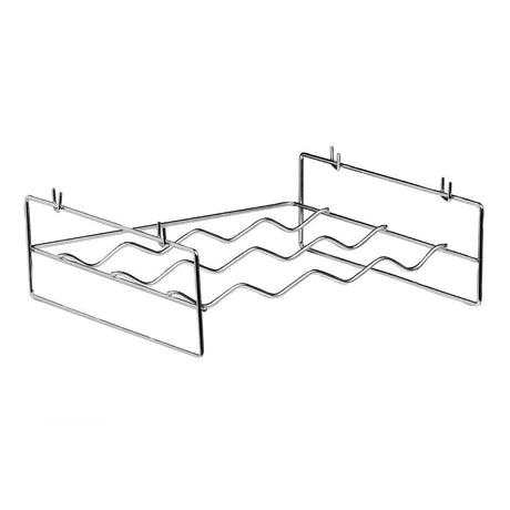 4 Bottles Chrome Wine Rack With Side Handles