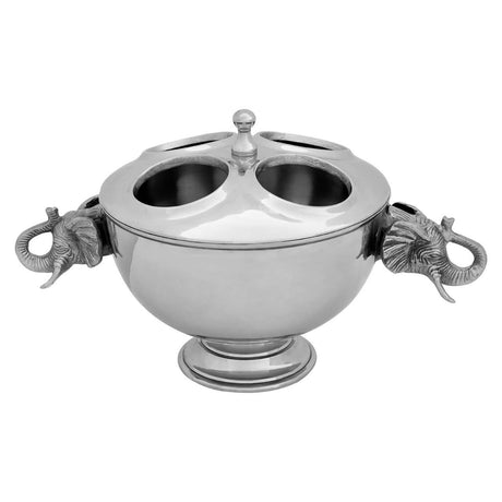 4 Bottles Elephant Wine Cooler With Lid