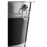 Hammered Black Band Wine Bucket