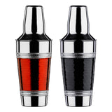 Hammered Black Band Cocktail Shaker