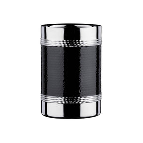 Bottle Cooler With Hammered Black Band