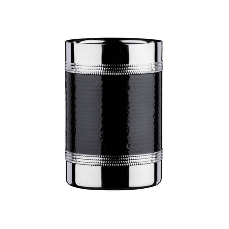 Bottle Cooler With Hammered Black Band