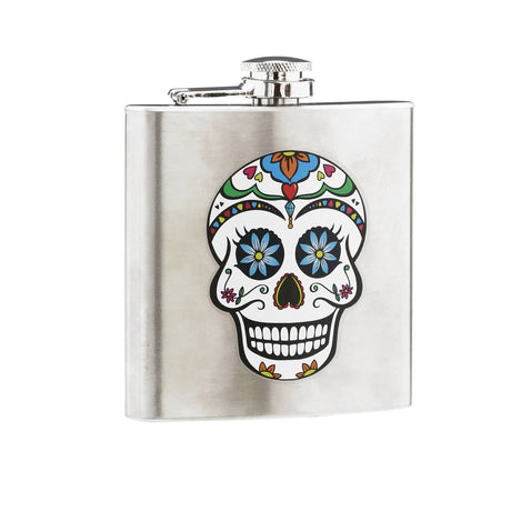 Skull Design Hip Flask
