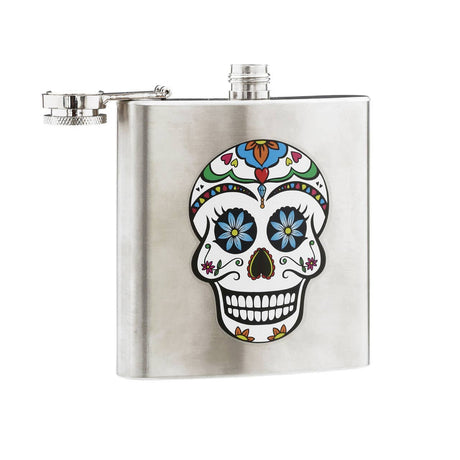 Skull Design Hip Flask