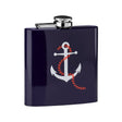 Hip Flask Anchor Design With Blue Finish