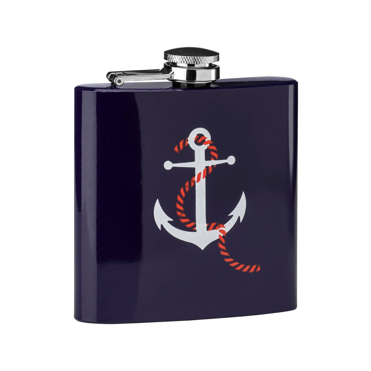 Hip Flask Anchor Design With Blue Finish