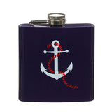 Hip Flask Anchor Design With Blue Finish