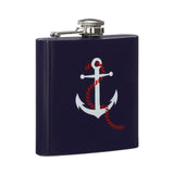 Hip Flask Anchor Design With Blue Finish
