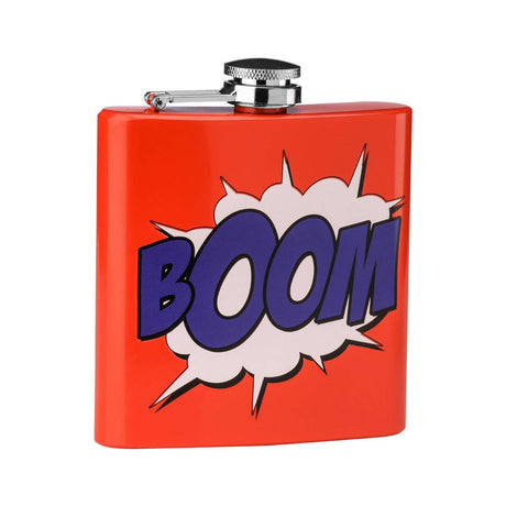 Hip Flask Boom Design With Red Finish