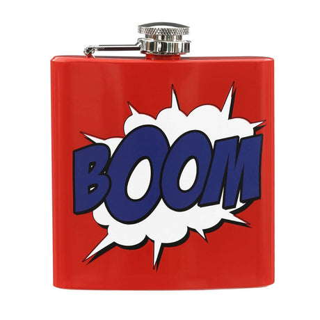 Hip Flask Boom Design With Red Finish