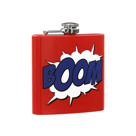 Hip Flask Boom Design With Red Finish