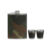 Hip Flask Camouflage Design Set