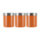 Liberty Orange Enamel Tea Coffee and Sugar Set