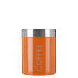Orange Enamel Coffee Canister