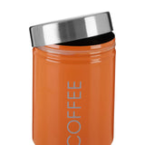 Orange Enamel Coffee Canister