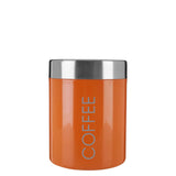 Orange Enamel Coffee Canister