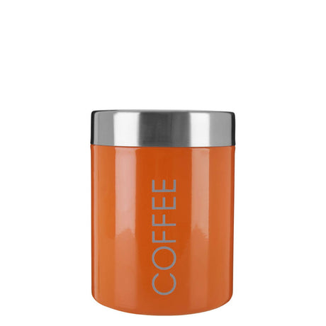 Orange Enamel Coffee Canister