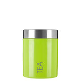 Lime Green Enamel Tea Canister