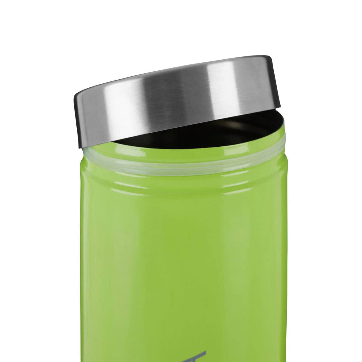 Lime Green Enamel Tea Canister