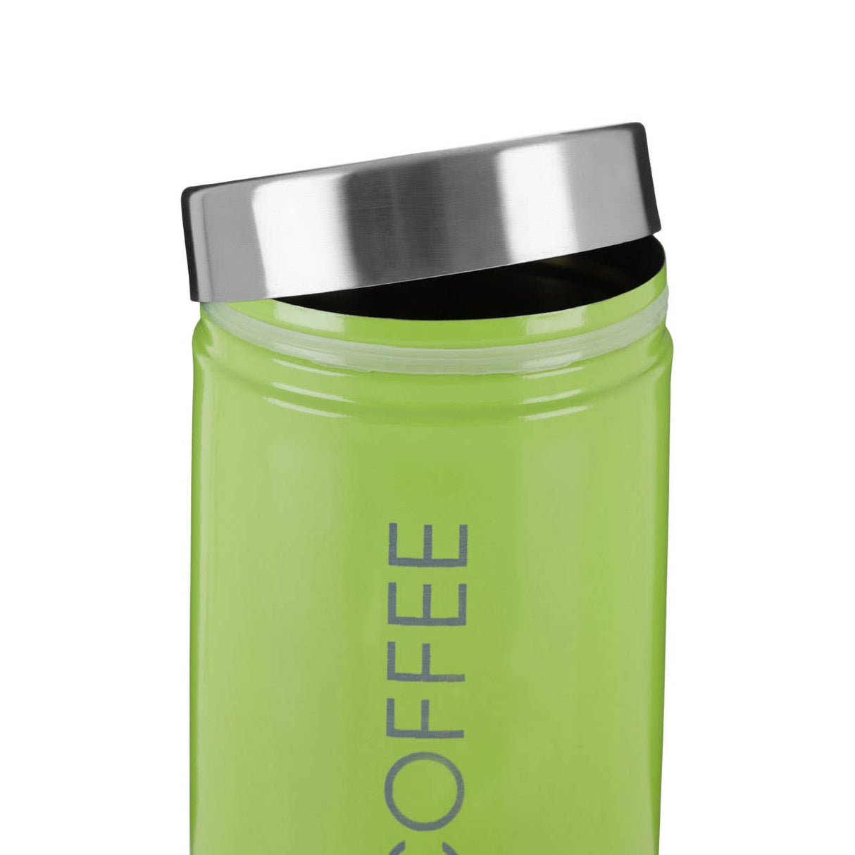 Lime Green Enamel Coffee Canister