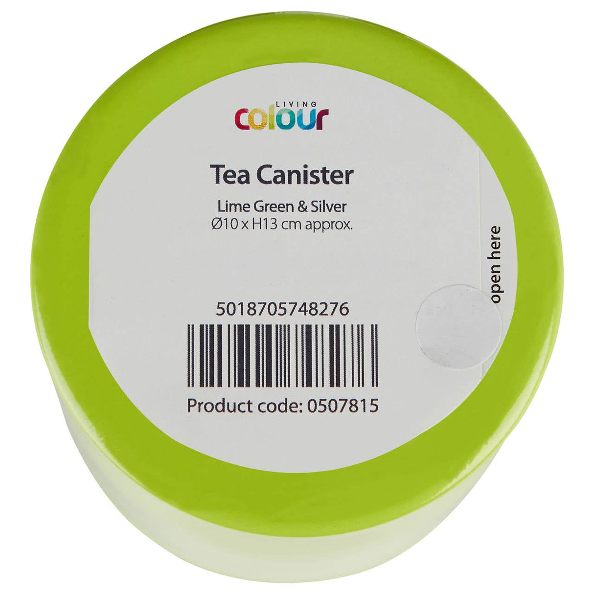 Lime Green Enamel Coffee Canister
