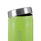 Lime Green Enamel Sugar Canister