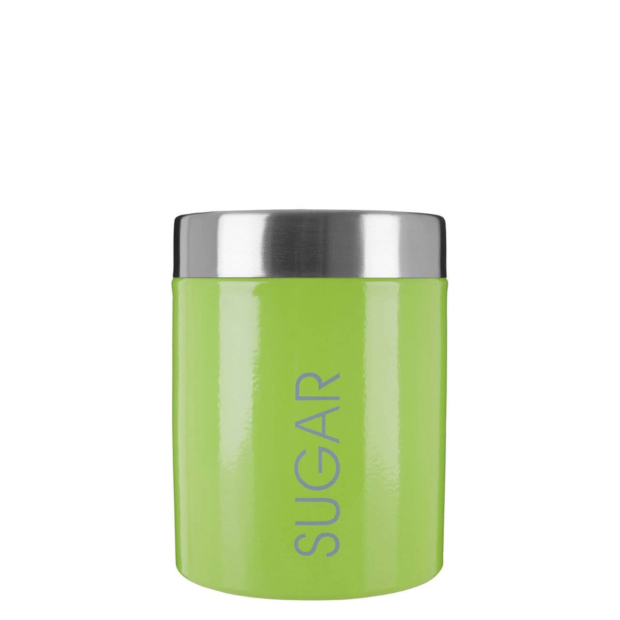 Lime Green Enamel Sugar Canister