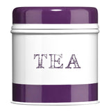Sketch Purple and White Band Tea Canister