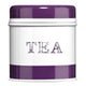 Sketch Purple and White Band Tea Canister