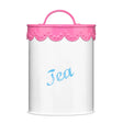 Pink Lace Tea Canister