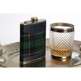 Green Tartan Hip Flask