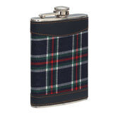 Blue Tartan Hip Flask
