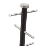 Matt Black and Metal 6 Cup Mug Tree
