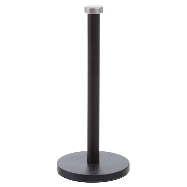 Matt Black and Metal Kitchen Roll Holder
