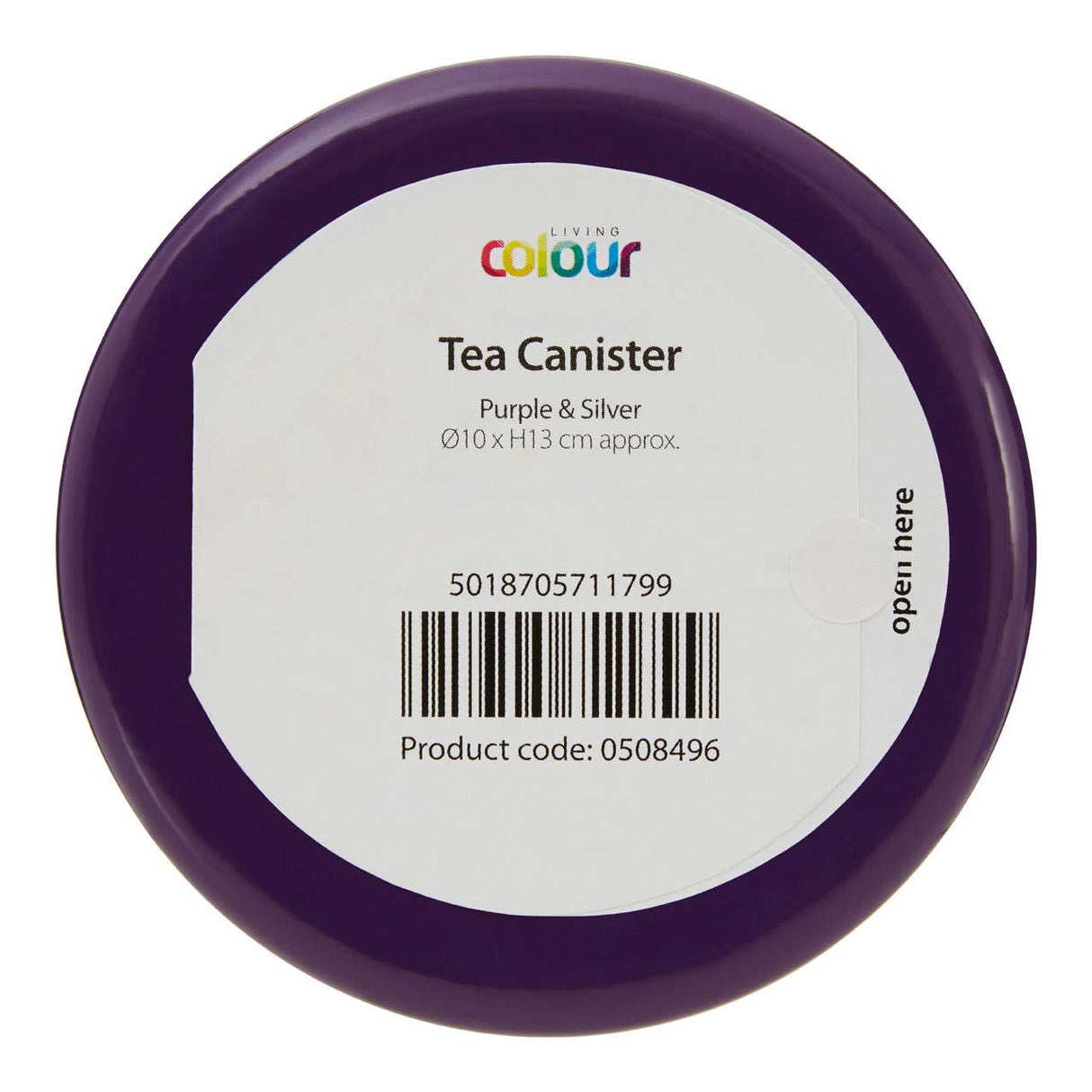 Purple Enamel Tea Canister
