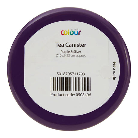 Purple Enamel Tea Canister