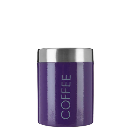 Purple Enamel Coffee Canister
