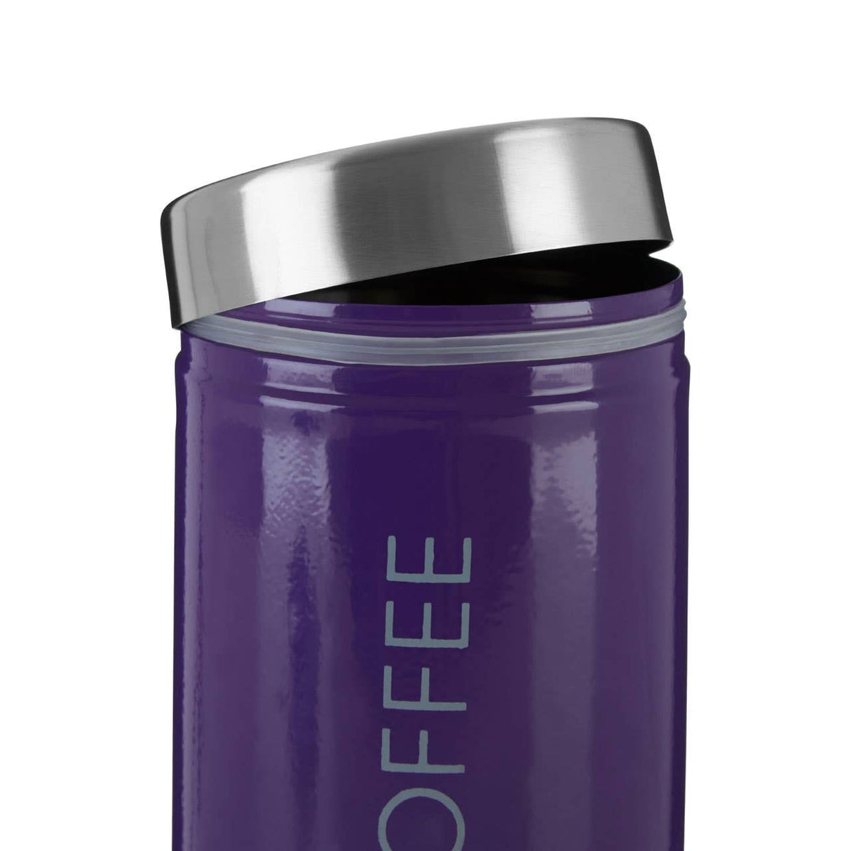 Purple Enamel Coffee Canister