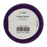 Purple Enamel Coffee Canister