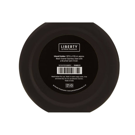 Black Enamel Utensils Holder